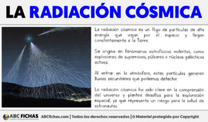 Que es la radiacion cosmica