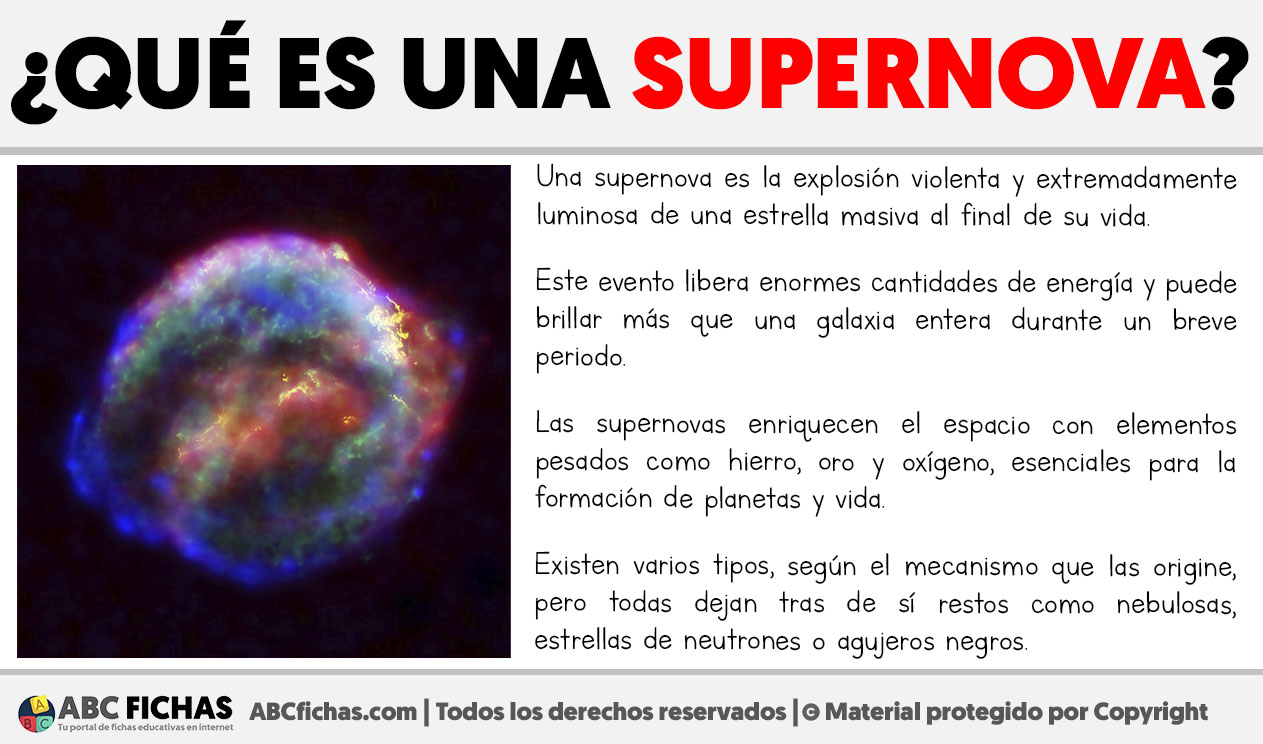 Que es una supernova