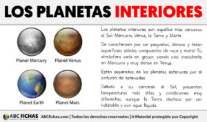 Que son los planetas interiores