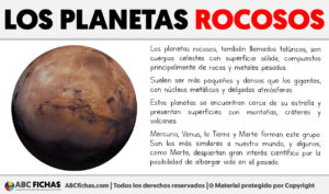 Que son los planetas rocosos