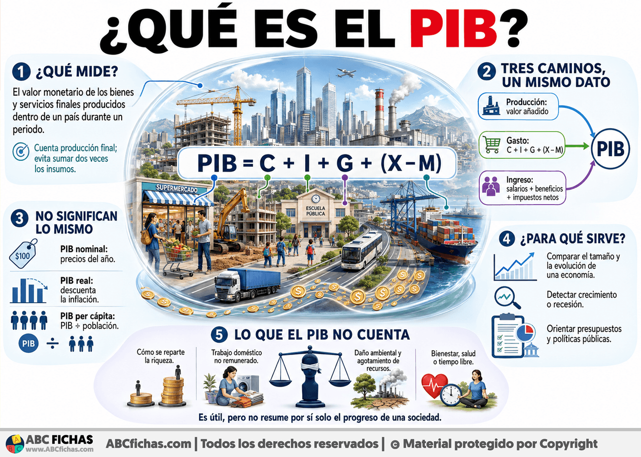 Infografia sobre ¿Qué es el PIB?