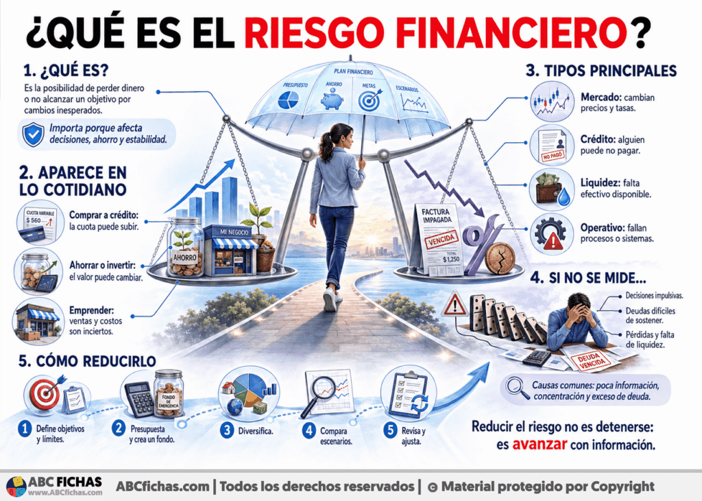 Infografia sobre ¿Qué es el riesgo financiero?