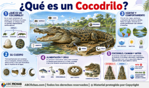 Infografia sobre ¿Qué es un Cocodrilo?