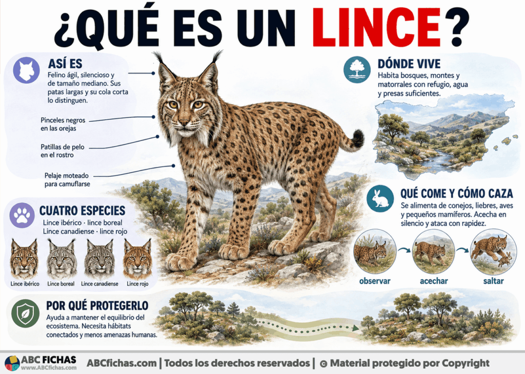 Infografia sobre ¿Qué es un lince?