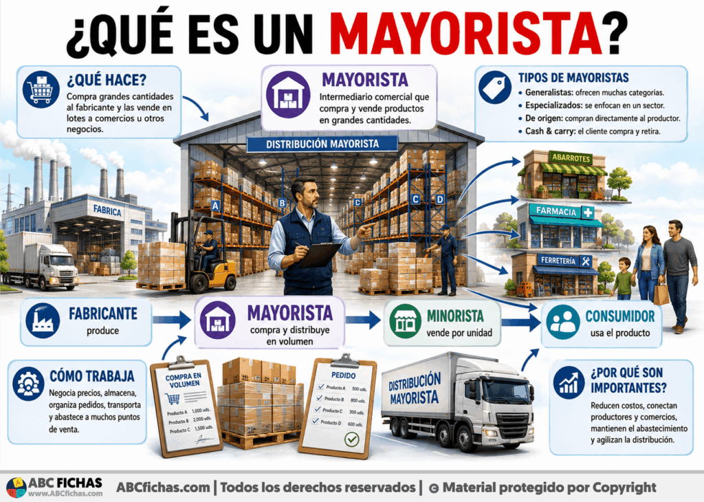 Infografia sobre ¿Qué es un mayorista?