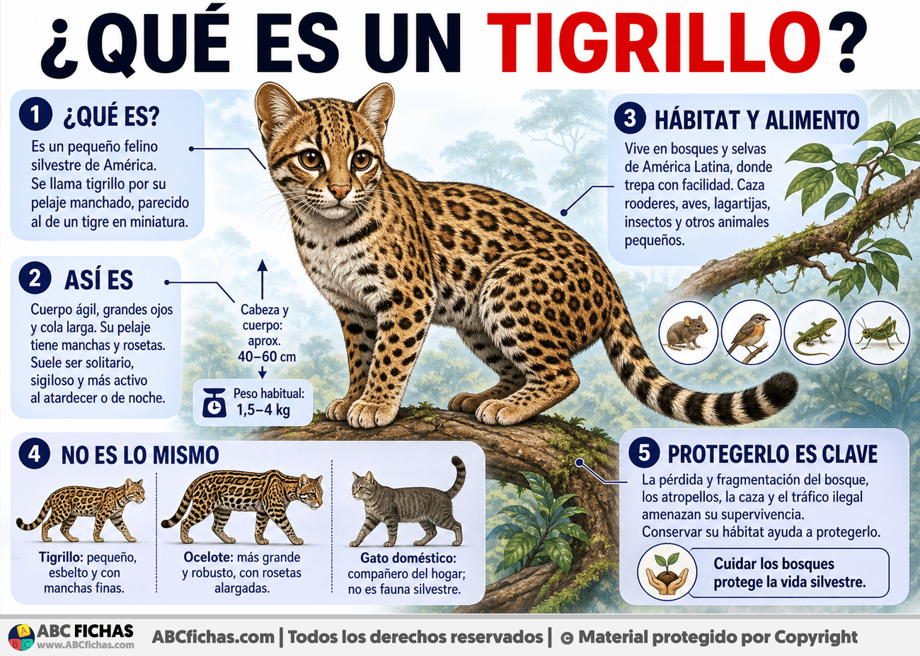 Infografia sobre ¿Qué es un tigrillo?