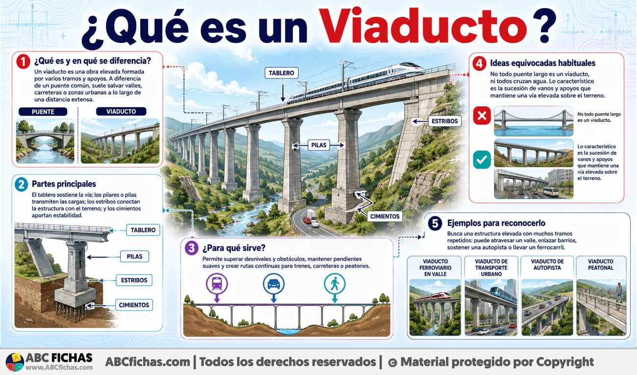 Infografia sobre ¿Qué es un Viaducto?