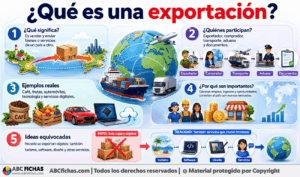 Infografia sobre ¿Qué es una exportación?
