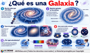 Infografia sobre ¿Qué es una Galaxia?