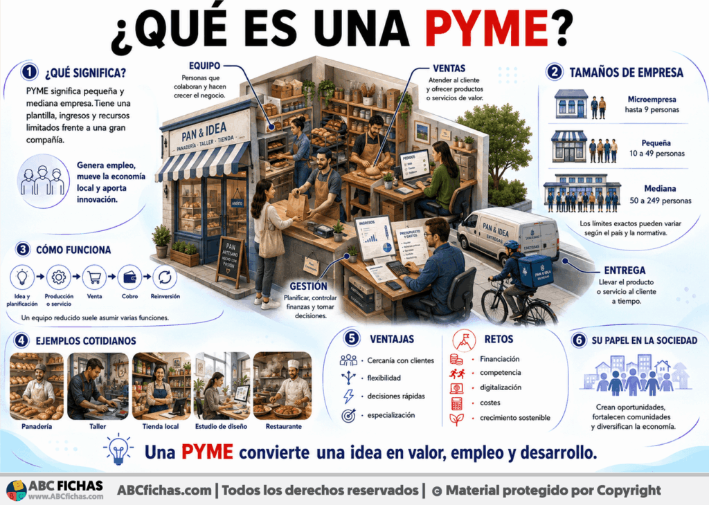 Infografia sobre ¿Qué es una PYME?