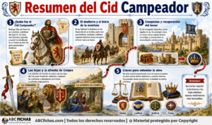 Infografia sobre Resumen del Cid Campeador