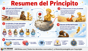 Infografia sobre Resumen del Principito
